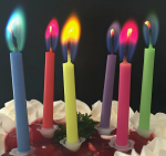 Набор свечей д/торта 6шт 6см цветное пламя парафин КТТ/00-00002522/057-253-015
